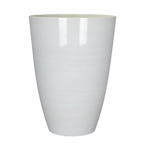 L&G Solutions 22 in. H X 16 in. D Polyresin Baja Planter White PVD9016DWI